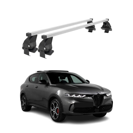 Menabo Dachträger Grundtäger für Alfa Romeo Tonale 2022-2026 50kg Stahl Grau 2x