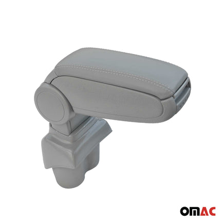 Mittelarmlehne Armlehne Mittelkonsole für VW Caddy 2003-2020 PU-Leder ABS Grau