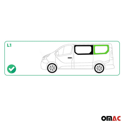 Seitenfenster Auto Fenster für Opel Vivaro B 2014-2019 Links Auto L1 Schwarz