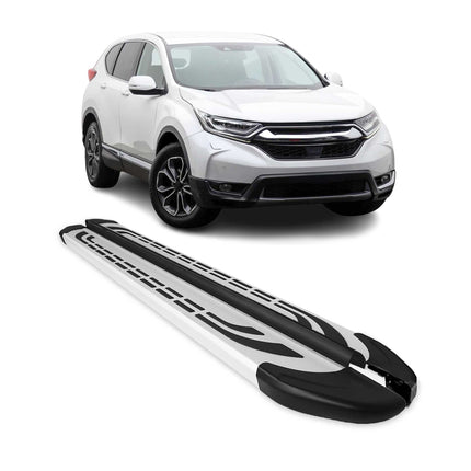 Trittbretter Seitenschweller Seitenbretter für Honda CR-V 2017-2022 Alu Grau