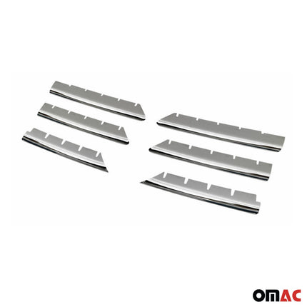Kühlergrill Leisten Grillleisten für Renault Megane 2002-2006 Edelstahl Chrom 6x