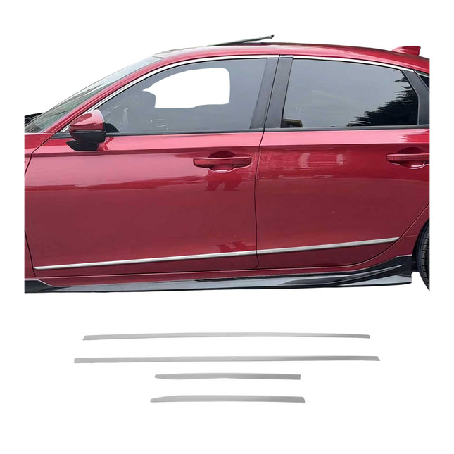 Seitentürleiste Türschutzleiste für Honda Civic Limo 5tür 2022-2026 Chrom 4x