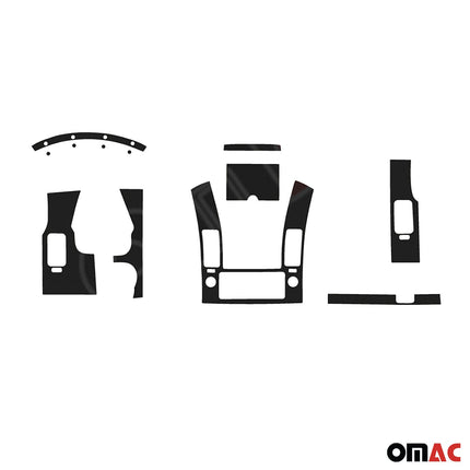 Innenraum Dekor Cockpit für Nissan Navara D40 2005-2015 Wurzelholz Optik 17tlg