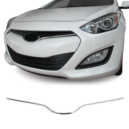 Kühlergrill Leisten Grillleisten für Hyundai i30 2011-2018 Edelstahl Chrom 1tlg