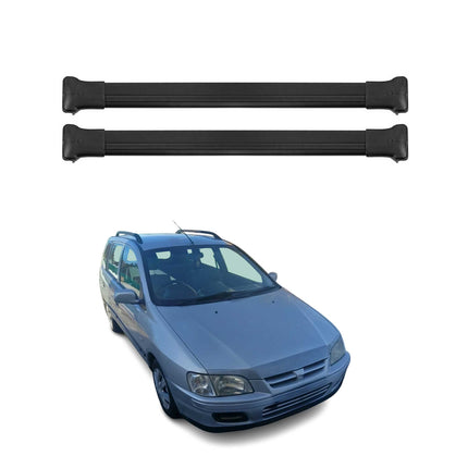 Dachträger Grundtäger für Mitsubishi Space Star mk1 1999-2005 75kg Alu Schwarz