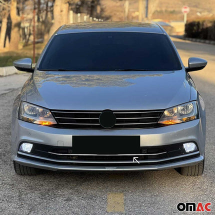 Kühlergrill Leisten Grillleisten für VW Jetta 2014-2018 Edelstahl Chrom 1tlg