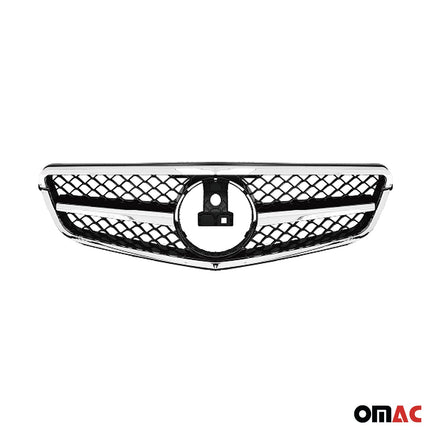 Kühlergrill Grill Frontgrill für Mercedes C Klasse W204 2011-2014 Silber