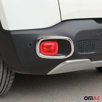 Reflektor Blenden Reflektorleiste für Jeep Renegade 2014-2019 Edelstahl Chrom