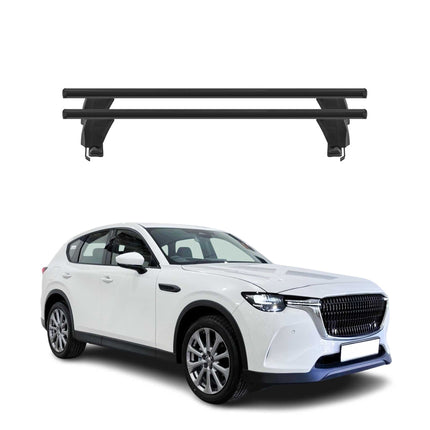 Menabo Dachträger Grundtäger für Mazda CX-60 2022-2026 50kg Alu Schwarz 2tlg