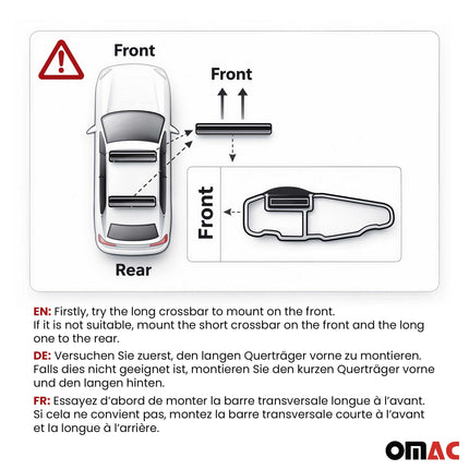 Dachträger Grundtäger für Audi A3 8V Sportback 2012-2020 75kg Alu Silber 2 tlg