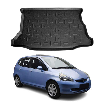 Kofferraumwanne Laderaumwanne für Honda Jazz 2001-2008 Gummi TPE Schwarz