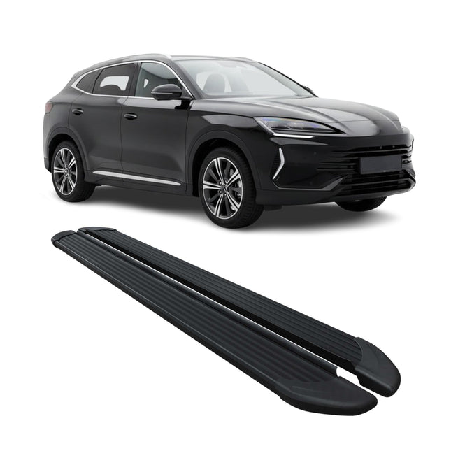 Trittbretter Seitenbretter für BYD Seal U SUV 2024-2026 Schwarz Aluminium 2tlg