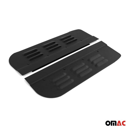 Lüftungsgitter Be & Entlüftung für Fiat Ducato 1993-2006 Aluminium Schwarz 2tlg