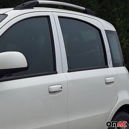 B-Säule Türsäulen Verkleidung für Fiat Panda 2003-2012 Edelstahl Chrom 6tlg