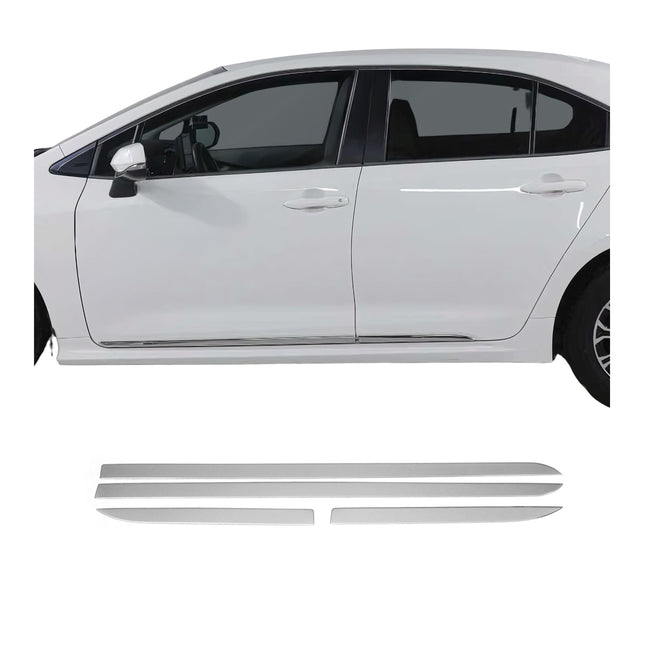 Seitentürleiste Türschutzleiste für Toyota Corolla Limo 2019-2026 Edelstahl 4x