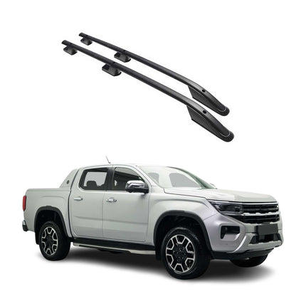Dachreling Relingträger Aluminium für VW Amarok NF 2023-2026 Alu Schwarz