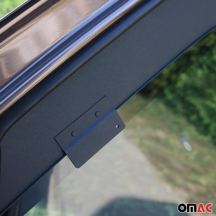 Lüftungsgitter Be & Entlüftung für Fiat Doblo 2010-2021 Aluminium Schwarz 2tlg