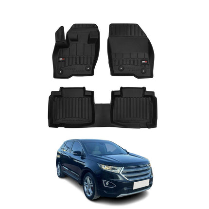 OMAC Gummi Fußmatten für Ford Edge 2014-2024 Premium TPE 3D Automatten 4tlg