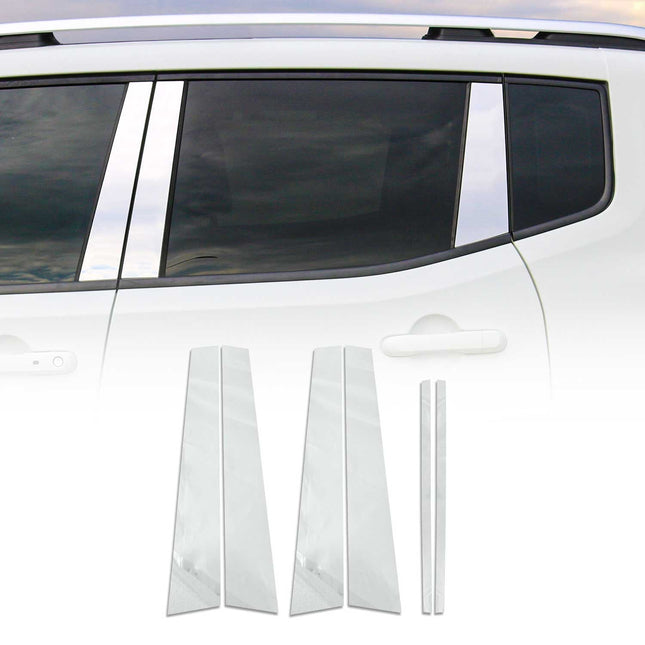 B-Säule C-Säule Türsäulen Verkleidung für Land Rover Freelander 2006-2014 Chrom