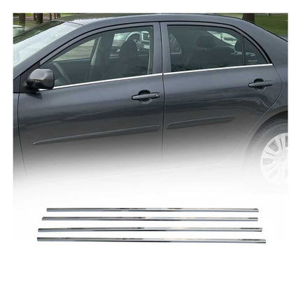 Fensterleisten Zierleisten für Toyota Corolla 2007-13 Stufenheck Edelstahl 4tlg