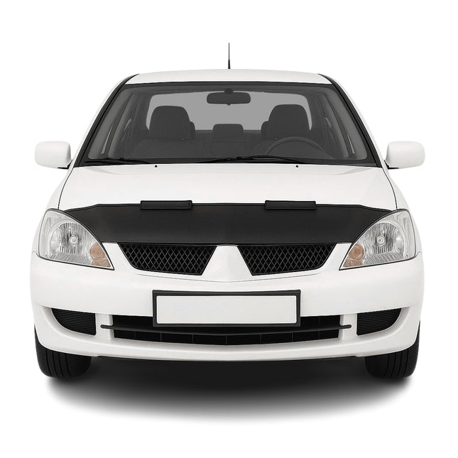 Haubenbra Steinschlagschutz für Mitsubishi Lancer 2004-2007 Schwarz Halb