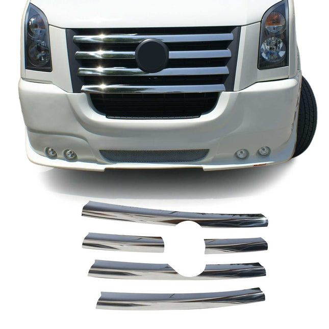 Kühlergrill Leisten Grillleisten für VW Crafter 2006-2012 Edelstahl Chrom 5tlg