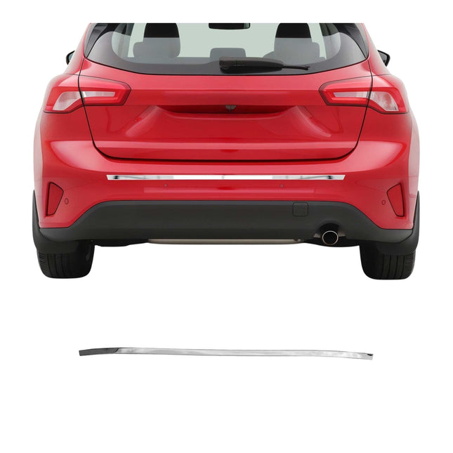 Kofferraumleiste Heckleiste für Ford Focus Limo Schrägheck 2019-25 Untere Chrom