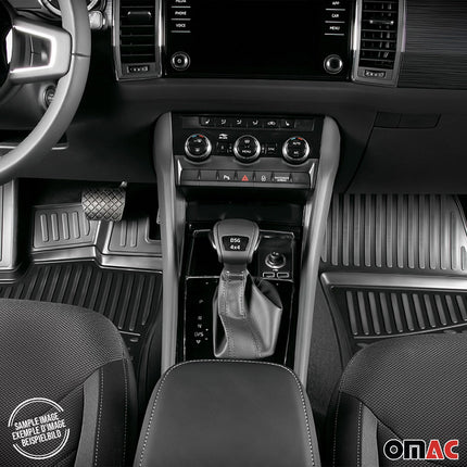 OMAC Gummimatten Fußmatten für Hyundai Tucson 2004-2010 TPE Automatte Schwarz 4x