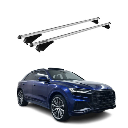 Menabo Dachträger Grundtäger für Audi Q8 2018-2026 75kg Aluminium Silber 2 tlg
