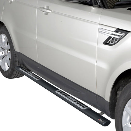 Stahl Seitenschweller Schwellerrohre für Range Rover Sport 2014-2017 Schwarz