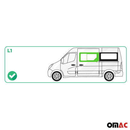Seitenfenster Schiebefenster für Opel Movano 2010–2021 Sicherheitsglas Rechts L1