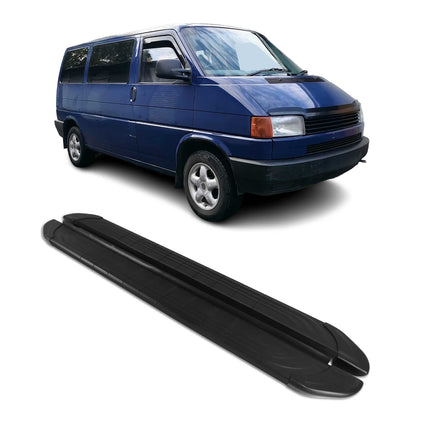 Trittbretter Seitenschweller für VW Transporter T4 1990-03 Kurzer Alu Schwarz