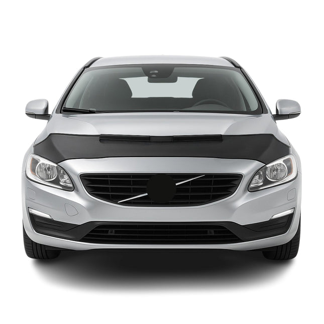 Haubenbra Steinschlagschutz Bonnet Bra für Volvo V60 2013-2018 Schwarz Halb