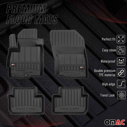 OMAC Gummi Fußmatten für Mitsubishi ASX 2010-2024 Premium TPE Automatten 4tlg