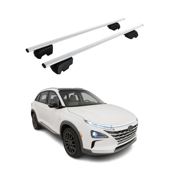 Dachträger für Hyundai Nexo 2019-2026 Grundträger Metall Silber ABE 2x