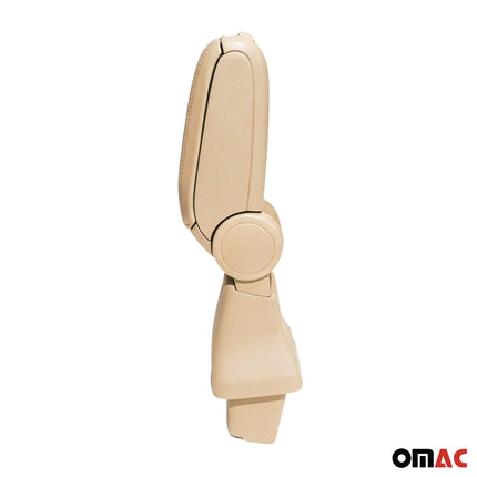 Mittelarmlehne Armlehne Mittelkonsole für Ford C-Max 2 2010-2019 PU-Leder Beige