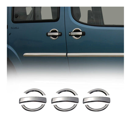 Chrom Türgriff Blende für Fiat Doblo 2000-2010 3-Tür Edelstahl 9x