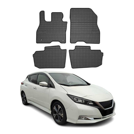 OMAC Gummi Fußmatten für Nissan Leaf ZE1 2018-2025 Automatten Gummi Schwarz 4tlg
