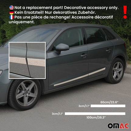 Türschutz Türleiste Seitentürleiste für Audi A3 2003-2013 Edelstahl Chrom 4x