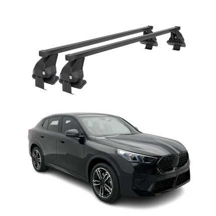 Menabo Dachträger Grundträger für BMW iX2 U10 2024-2026 Stahl Schwarz 2tlg