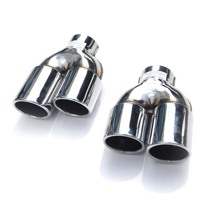 Auspuffblende Endrohr für Mercedes E Klasse W211 2002-2009 Edelstahl Chrom 2tlg