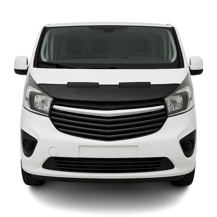 Haubenbra Steinschlagschutz Bonnet Bra für Opel Vivaro B 2014-19 Schwarz Halb