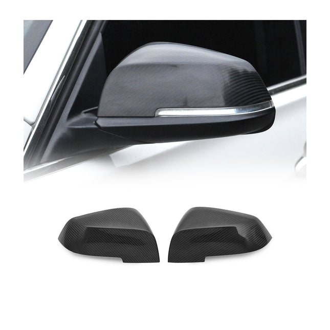 Spiegelkappen Spiegelabdeckung für BMW X1 E84 2013-2015 Echt Carbon Schwarz 2x