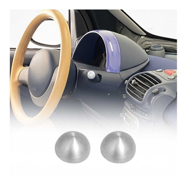 Signalhebel Abdeckung für Smart City-Coupe 1998-2007 Edelstahl Chrom 2tlg