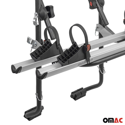 Menabo Fahrradträger 2 Fahrräder für Audi A6 Allroad 2012-2014ü Silber Schwarz