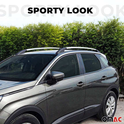 Aluminium Dachreling Relingträger für Ford Fiesta 2008-2017 Silber 2x