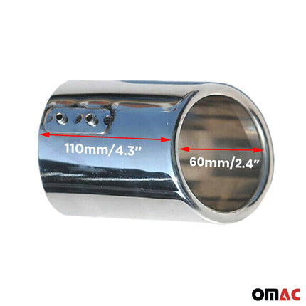 Auspuffblende Endrohr für VW Golf 2003-2008 Edelstahl Chrom 1x