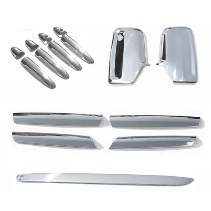 Chrom Spiegelkappen Heckleiste Türgriff Grill für Mercedes Sprinter W906 2006-18