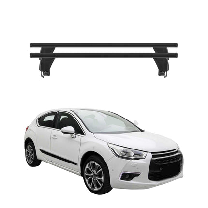 Menabo Dachträger Grundtäger für Citroen DS4 2011-2015 50kg Alu Schwarz 2 tlg