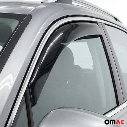 Windabweiser Regenabweiser für VW Jetta 2010-2018 Dunkel Acryl 2tlg